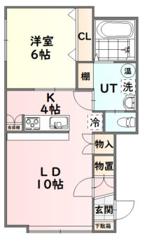 アルト37-101号室間取図