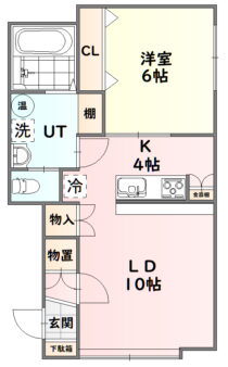 旭川市アルト37 1LDK間取り図 株式会社コワタ管理物件
